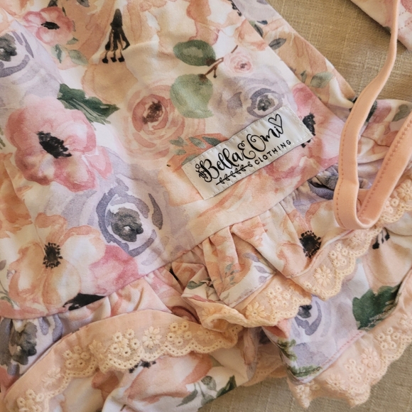 Bella & Omi Pink Floral Long Sleeve Dress - Picture 6 of 7